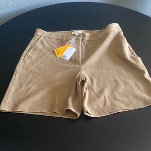 H&M Women's Suede Bermuda Shorts